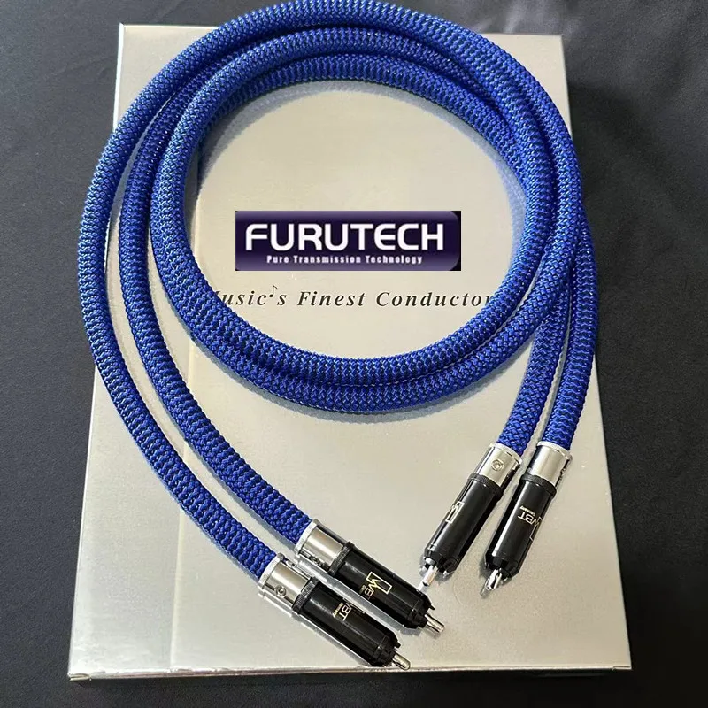 One pair FURUTECH DAS-4.1 Top-of-the-line RCA  cable Alpha OCC conductor HiFi weapon with Silver-WBT -0152Ag rca plug