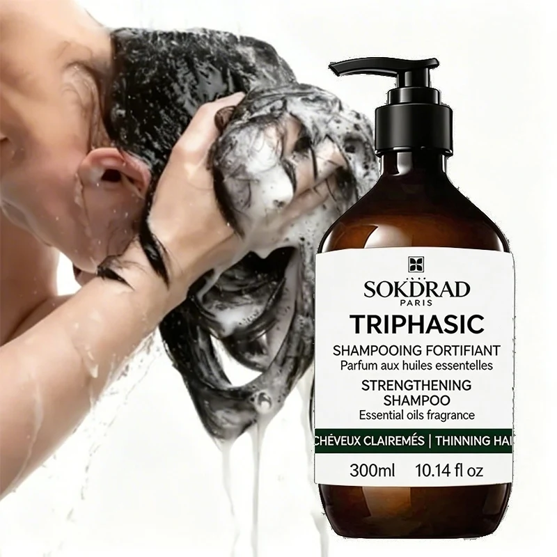

Natural Essential Oils Strengthening Shampoo, For Thinning Hair, Gentle Cleansing 300ml
