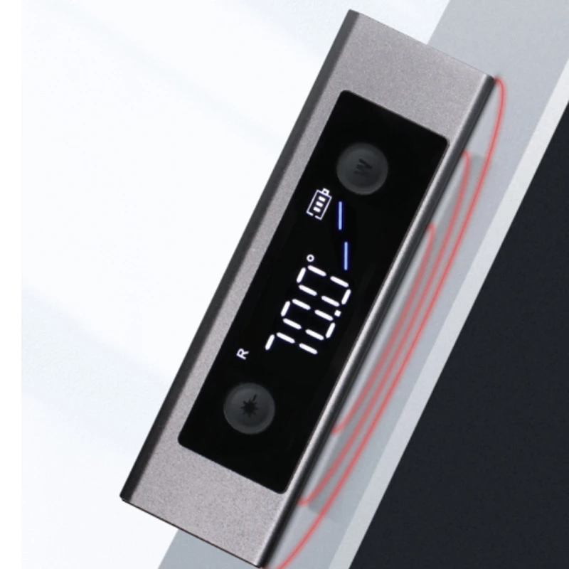 DUKA LI2 Laser Level Ruler 2 in 1 Laser Protractor Digital Inclinometer Angle Measure Type-C Charging Laser Measurement Tools