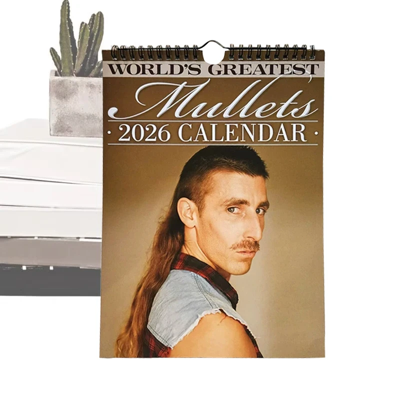 2026 Mullet Calendar Hair Stylist The World's Greatest Mullets Calendar For Family Whole Year Daily Planner Xmas new year Gifts