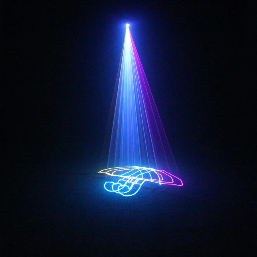 ESHINY Animation RGB Laser Beam Disco Stage Lighting Light Pattern Projector DMX512 DJ Dance Bar Holiday Party Effect Show X2