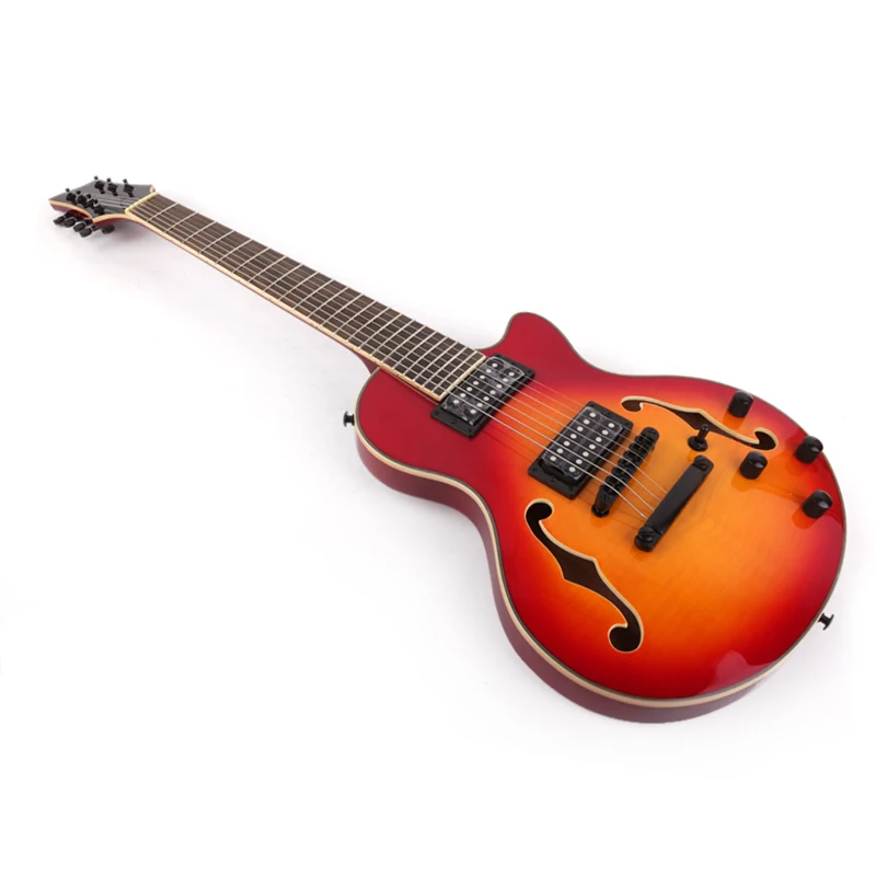 Good quality 7 seven string electric guitar F hole electricas electro electrique guitare guiter guitarra gitar guitars