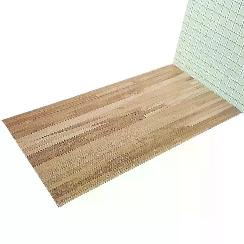 1 Piece 1:12 Doll House Furniture Wall Floor Decor Miniature Dollhouse PVC Imitation Wood Flooring Mini Floor Boards Floor Tiles
