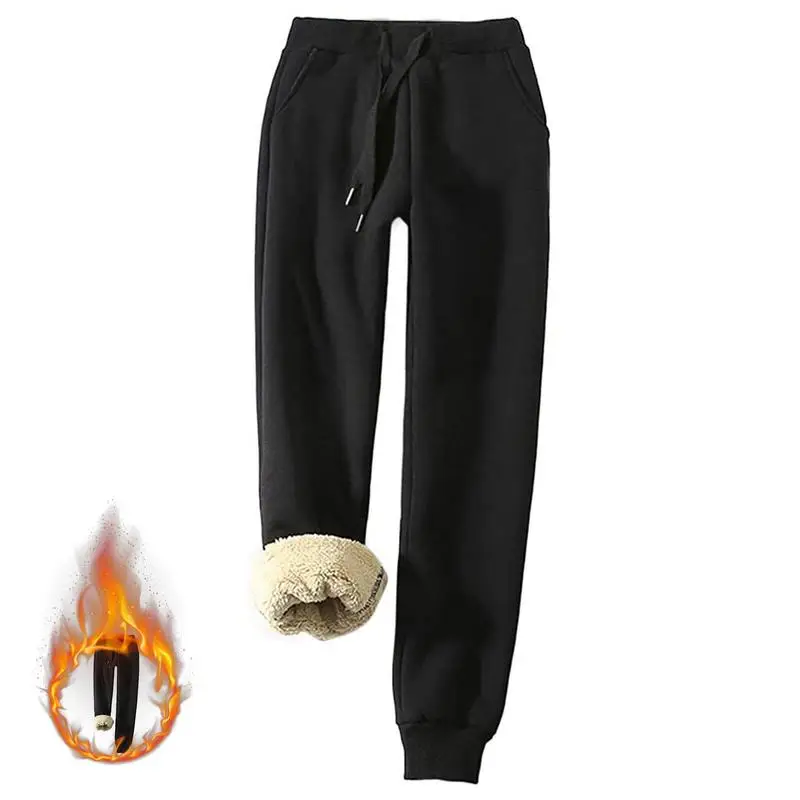 

Sherpa Lined Sweatpants Lined Leggings For Women Winter Comfy Fleece Jogger Athletic Sweatpants Winter Warm Track Pants