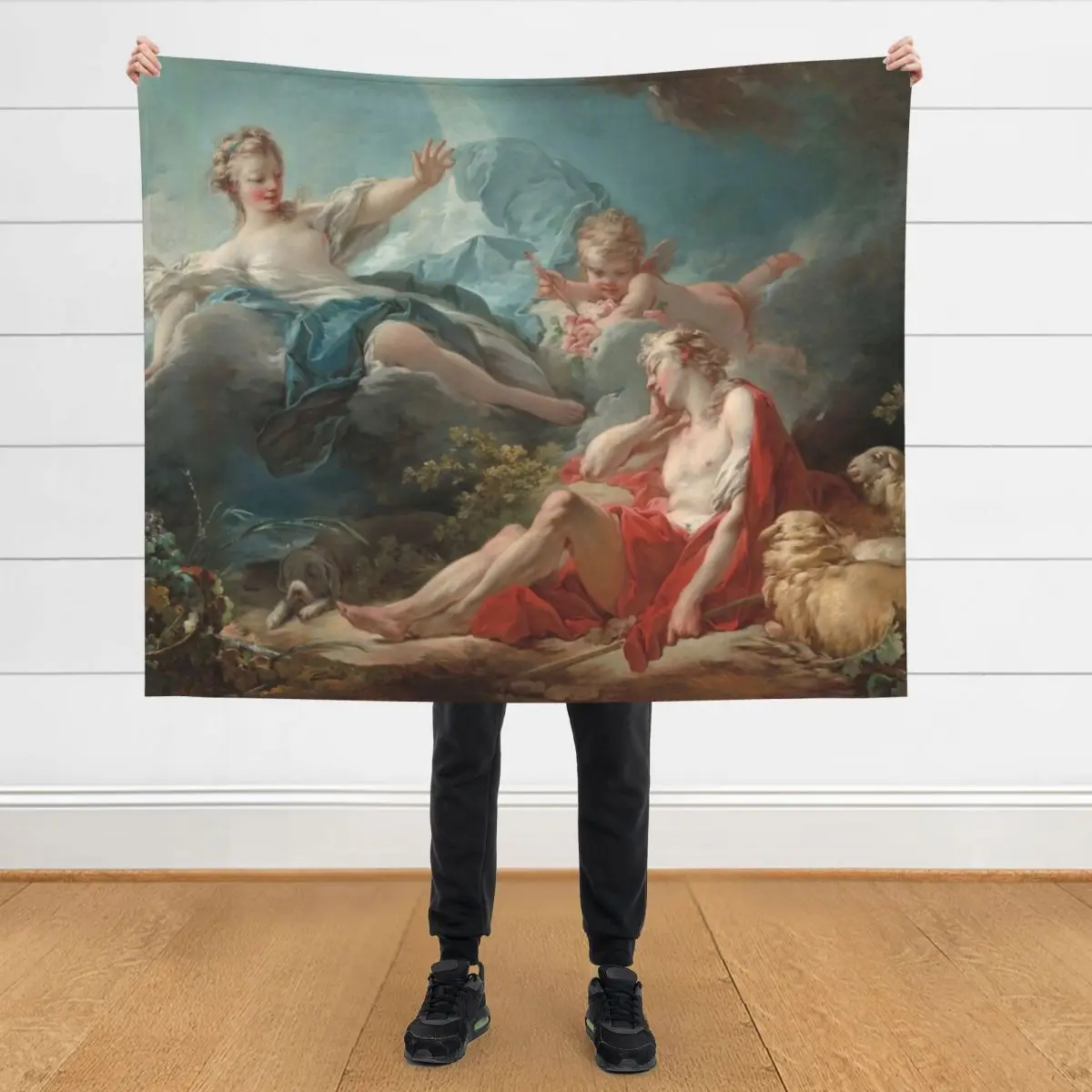 

Diana and Endymion Oil Painting by Jean-Honoré Fragonard Throw Blanket Heavy Hairy manga Extra Large Throw Blankets