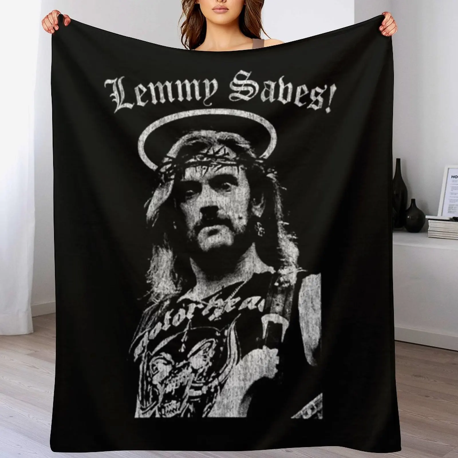 

Lemmy Kilmister T-ShirtLemmy - Distressed Throw Blanket Luxury Throw Summer Beach Retros Blankets