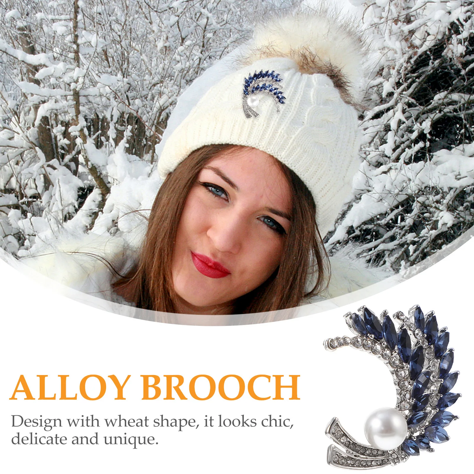 1 قطعة بروش شكل للنساء سبيكة كريستال التلبيب دبوس الملابس الحساسة وشاح سبيكة بروش الصدار الإكسسوارات