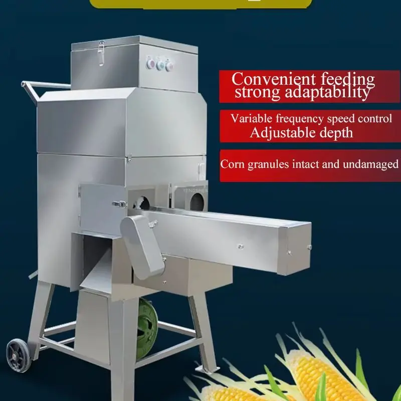 

Sweet Corn Maize Sheller Thresher Fresh Corn Threshing Machine Corn Kernels Separating Removing Machine
