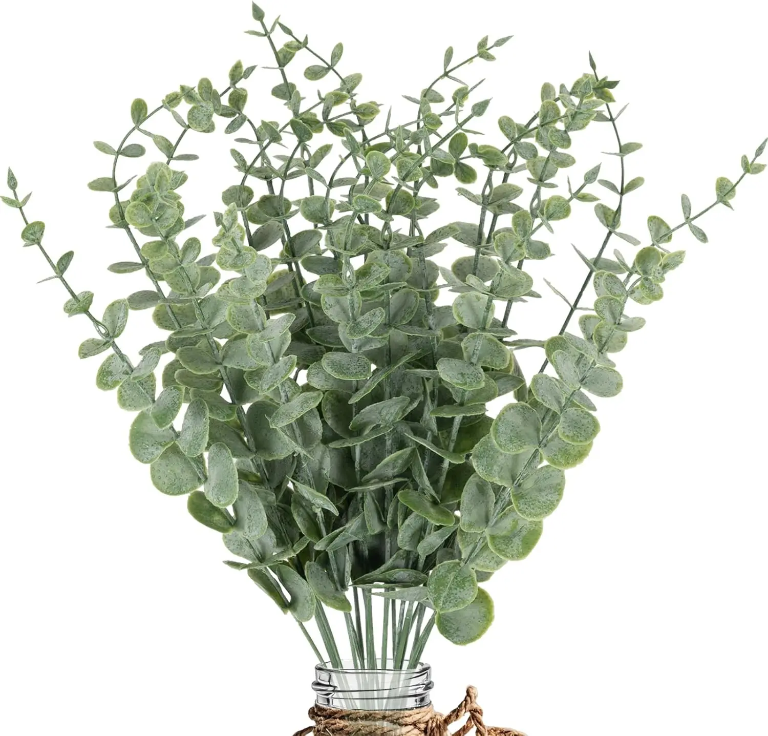 

20 Artificial Eucalyptus Stems with Realistic Leaves for Home Decor, Bouquets, and Centerpieces