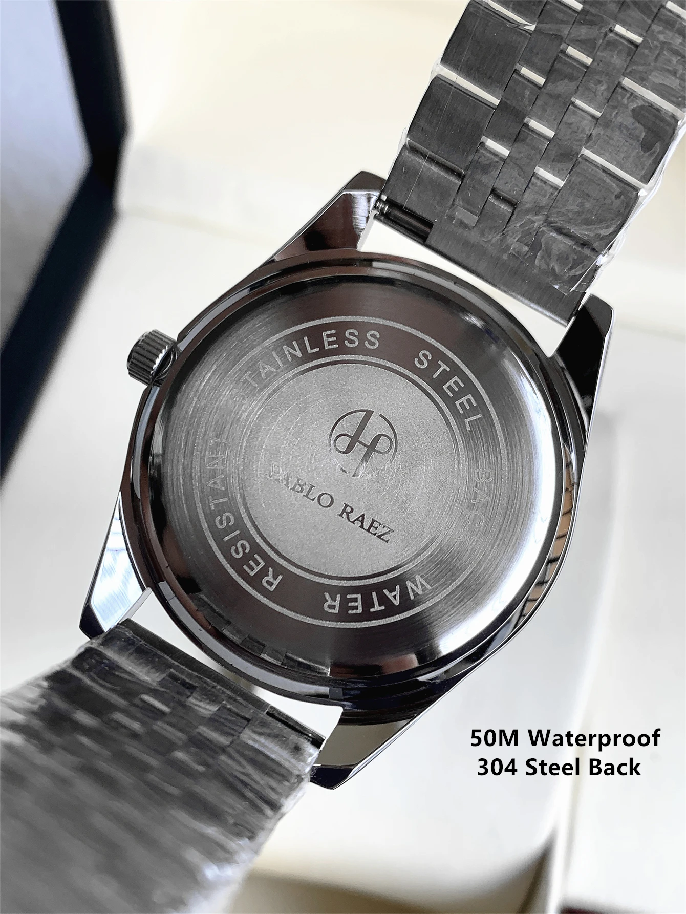 PABLO RAEZ Business Men's Watch Quartz Watch Night Light Waterproof Stainless Steel Watch Sports Watch High Quality Gift Box