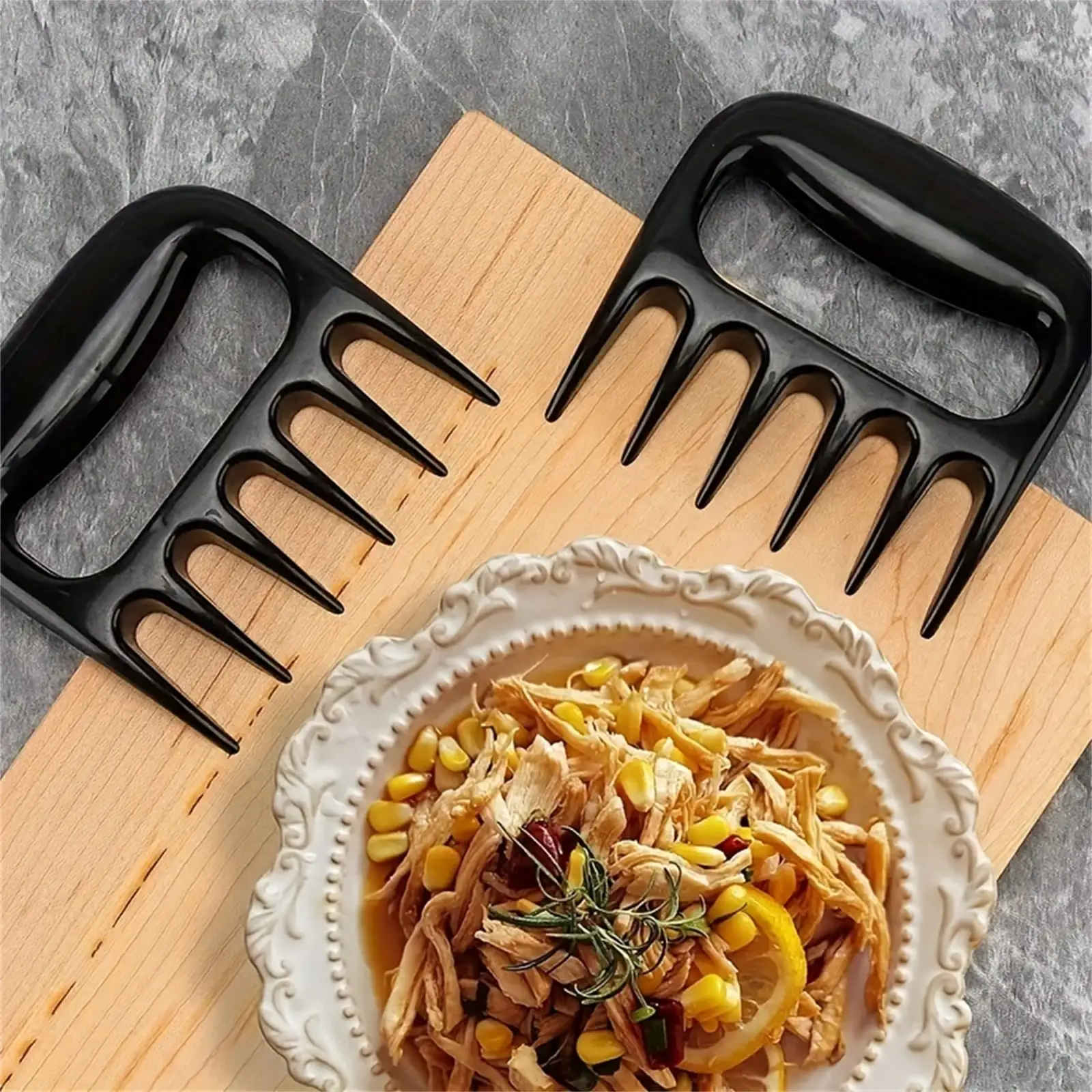 

1pc meat separator, shredded beef, chicken breast, PP meat remover, multifunctional cooked food, barbecue, minced meat