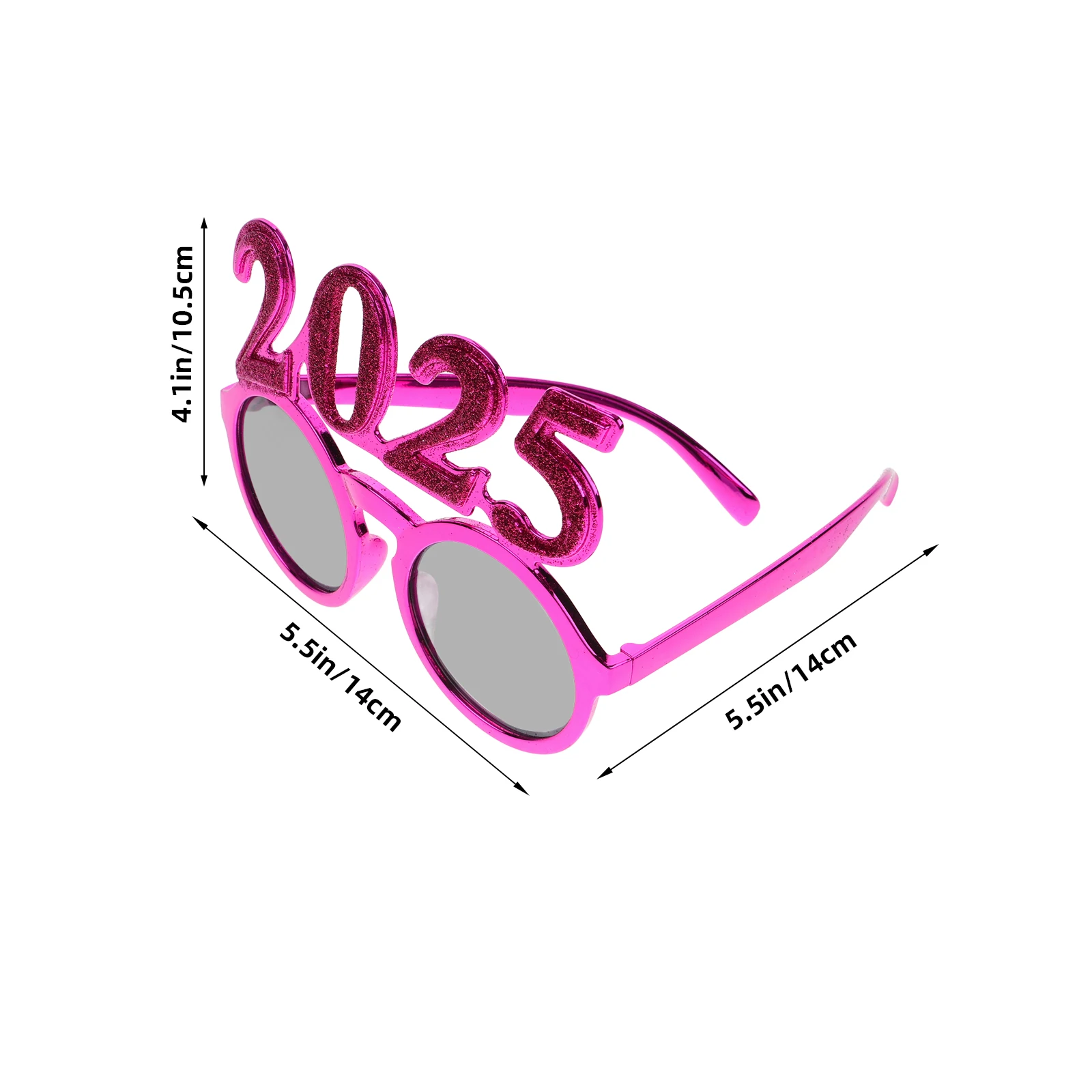 

2025 New Year Party Glasses Supplies Eye Decoration Photo Props Plastic Eyewear Sunglasses Funny 2025 Eyeglasses Accessories
