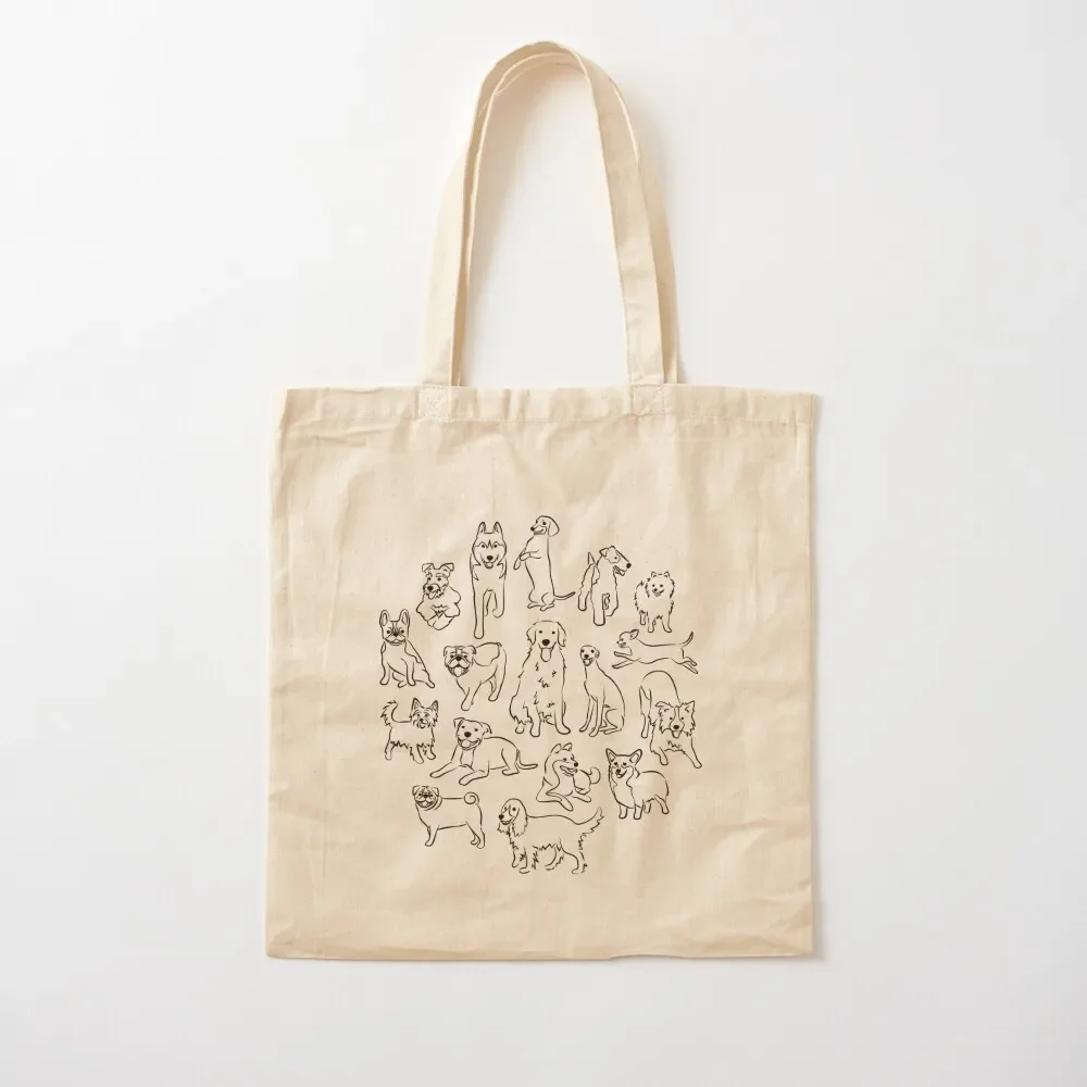 

Dogs Happy Tote Bag Reusable bags Gift bag free delivery bags hand bags Canvas Tote Bag