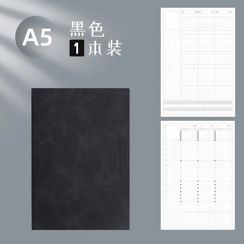 Creative Undated A5โน้ตบุ๊ค Timeline Plan นี้ Schedule Planner สำหรับตาราง University ปริญญาโทและเอกการตรวจสอบปฏิทิน