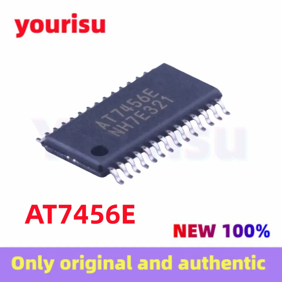 1-5 Pcs/Lot Original Genuine AT7456E AT7456 TSSOP-28 Package SMT Character Overlay Chip IC