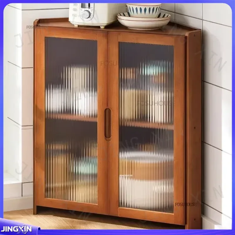 Custom for Wood Based Panel Kitchen Cabinet Cupboard Household Multifunction Multilayer Design Storage Cabinets Home