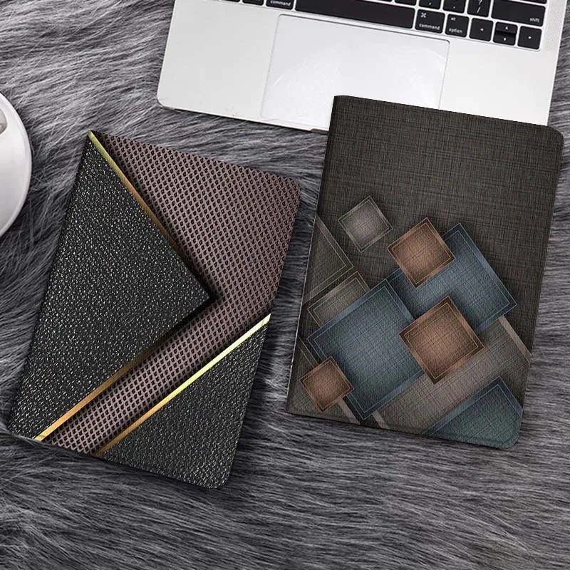 

Square Pattern Grid Design For Huawei MediaPad T5 T10s M6 M5Lite SE Honor Tab 5 6 7 V7 V8 X8a X9a Pro Soft Tablet Case Gift