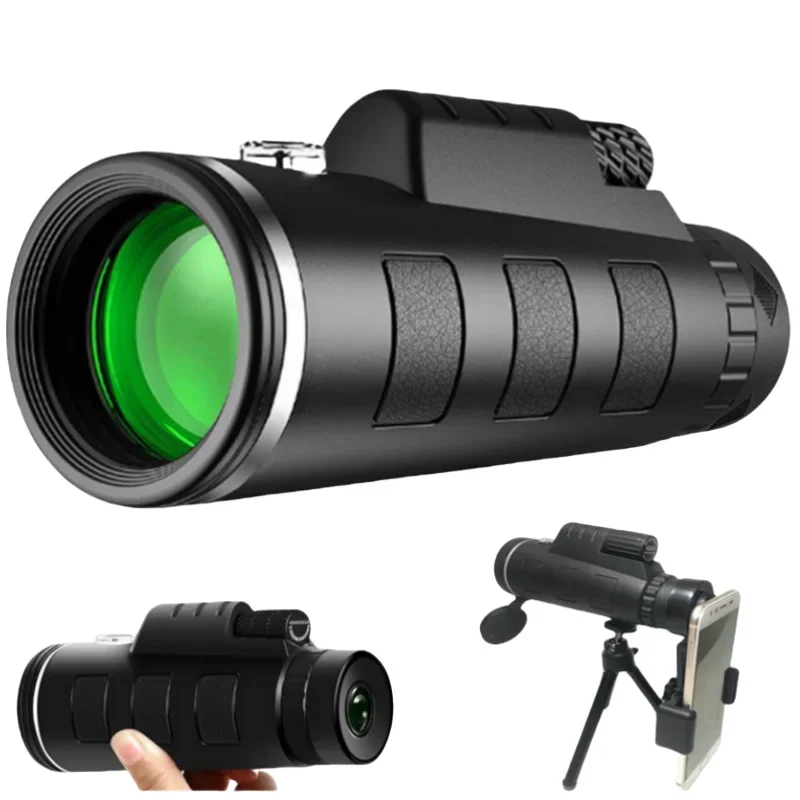 40X60 Zoom HD Powerful Binoculars Long Range Portable Professional Telescope Monocular Low Light For Hunting Camping