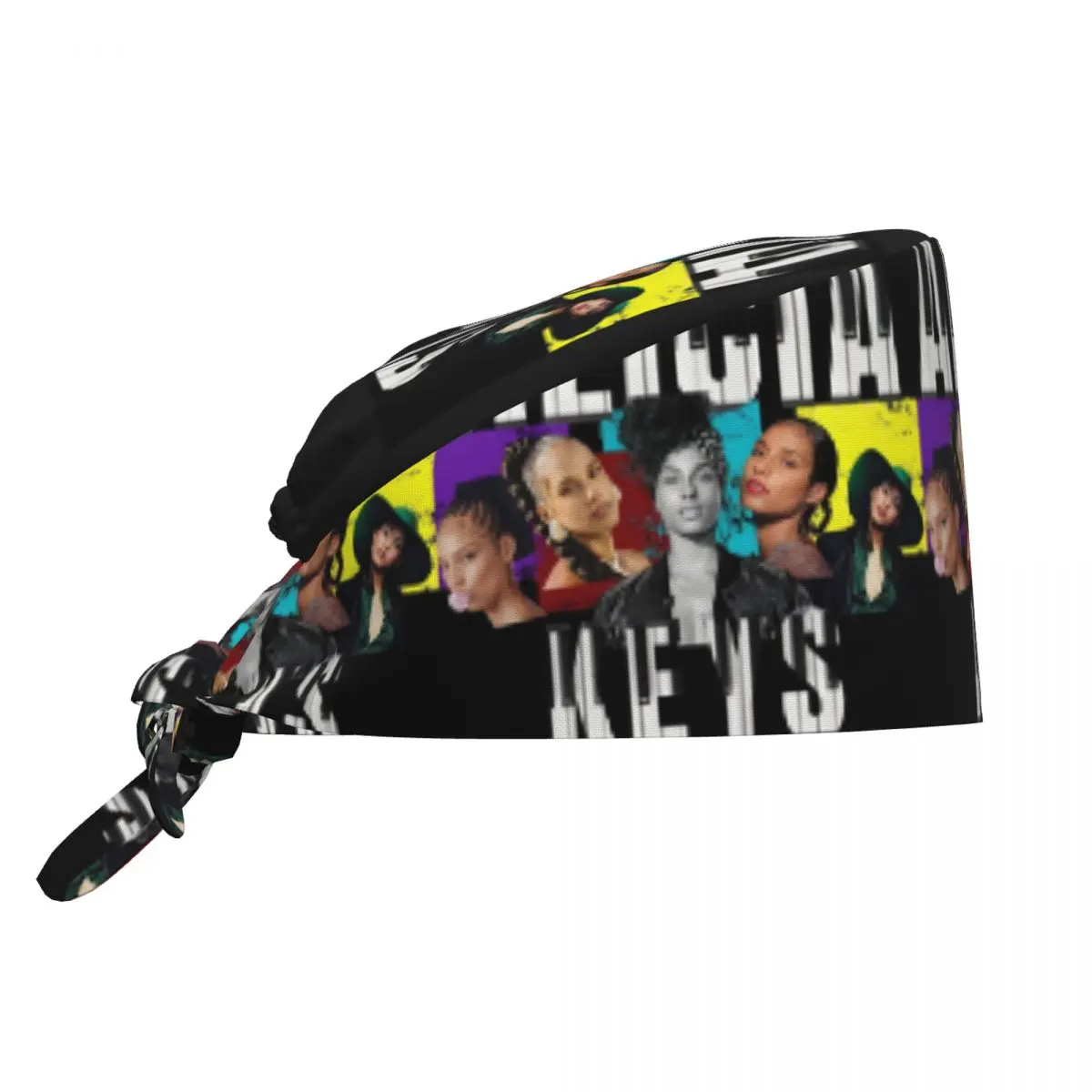 Custom Alicia Keys American Singer Working Cap Surgical Hats Women Men Operating Room Cap Operator Hats Lab Works Hat