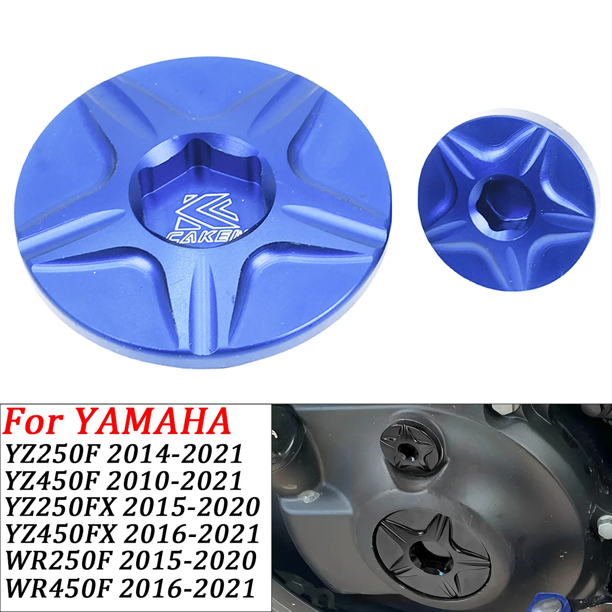 

Aluminum Billet Engine Timing Plug Oil Plug Set For Yamaha Motorcycle YZ 250F 250FX 450F 450FX YFZ 450R 450X 2009 2010 2011-2022