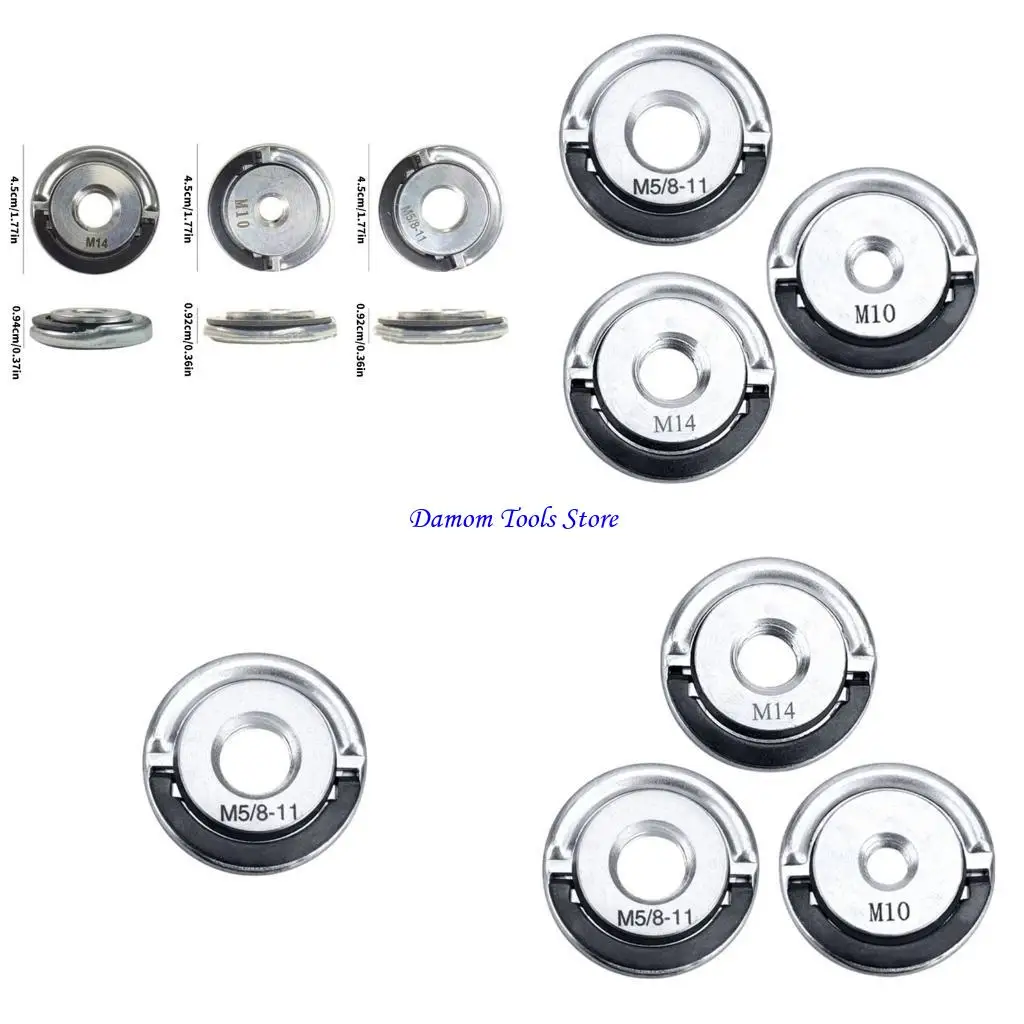 57BE MTen M14 5/8-11 Thread Locking Nut Pull Hoop Nut for Fast Accessories Changes