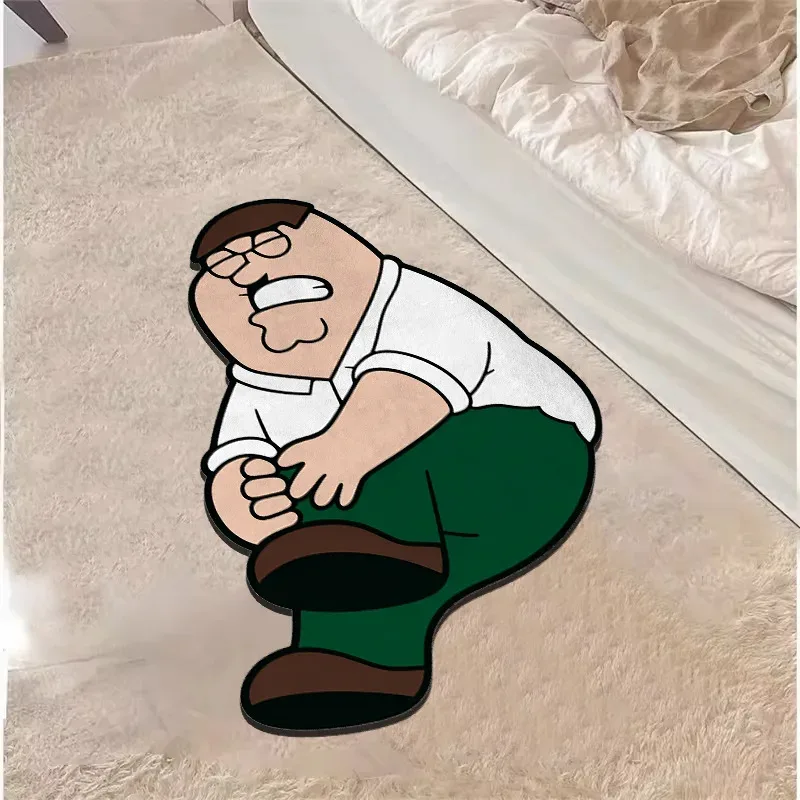 

VIKAMA Humorous Cartoon Character Rug Soft, Warm And Noise-Reducing Bathroom Mat Bedside Rug For Bedroom Home Decor