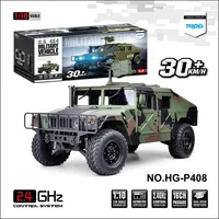 HG P408 1/10 2.4G Hz 4WD 16Ch Truck Simulation RC Car Remote Control Car Crawler Off-road Vehicle Adult Kids Toy Gifts