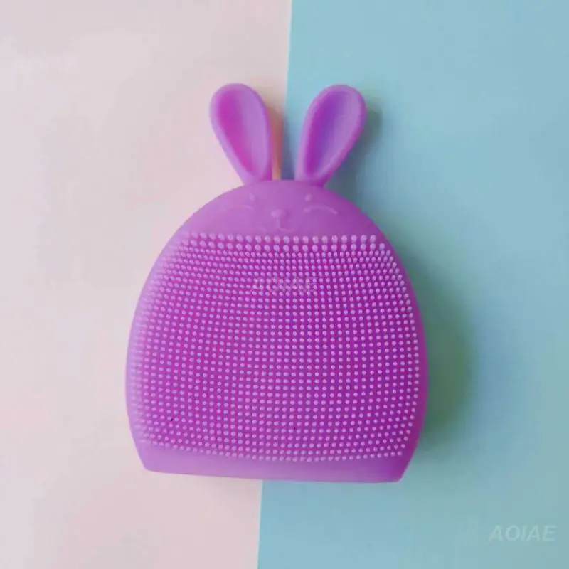 Silicone Bunny Cleansing Brush Multifunctional Rabbit Facial Cleaning Brush Manual Massage Brush Shampoo Brush Facial Care Tool