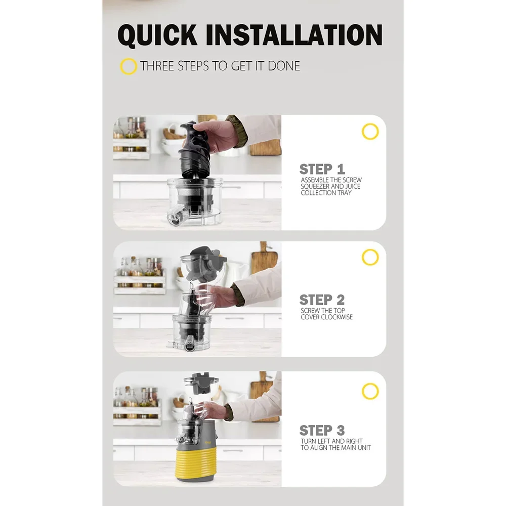 سعة كبيرة متعددة الأغراض المنزلية التجارية الغذاء الصف عصارة بقايا العصير فصل عصير أوتوماتيكي