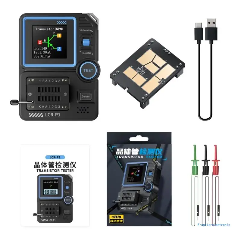 LCRP1 Transistor Tester Analyse With Intelligent AntiBurn Design And Data Export Functionality Replaceable Test DropShipping