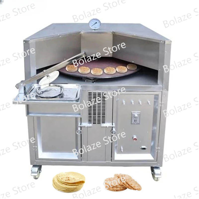 

Commercial Rotating Flat Naan Bake Making Electric Gas Tandoor Lebanese Chapati Arabic Roti Pita Bread Oven Other Snack Machines