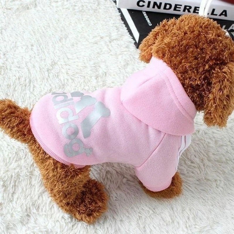 Adidog Spring Autumn Dog Coats & Jackets Clothes Fashion Pets Coats Puppy dog clothes dress goods