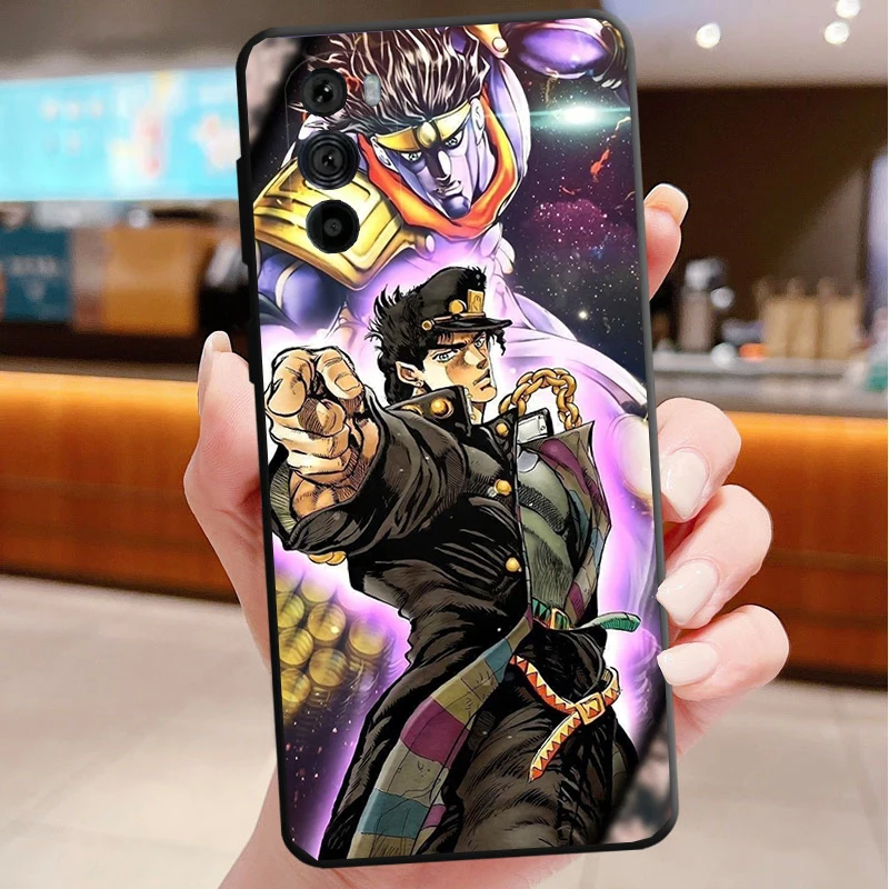 

Jotaro Anime jojo's bizarre adventure Case For Motorola Edge 50 40 Pro 60 50 40 30 Ultra Neo Fusion Moto G Play G Stylus G Power