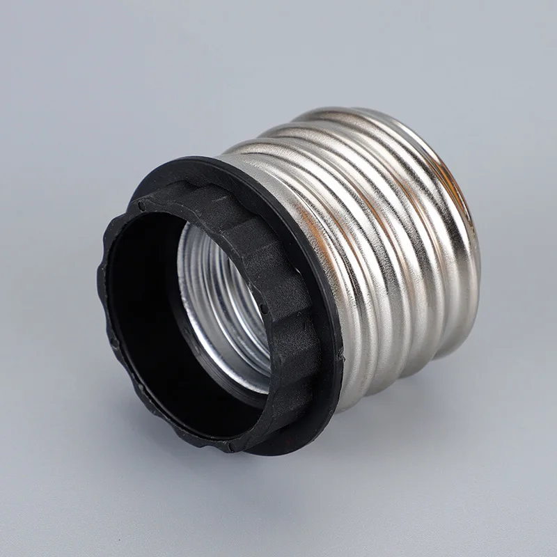 Conversion Lamp Head Iron Nickel Plated Outer E40 To Inner E27 Lamp Head Plastic E40-e27 Lamp Holder A5