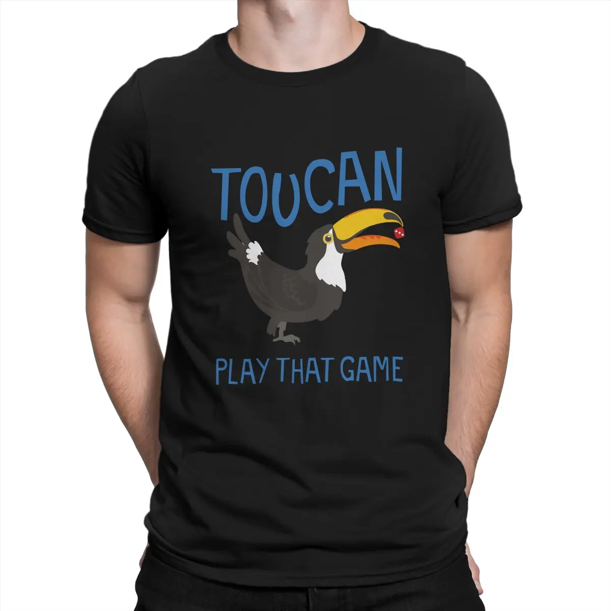 Toucan Play That Game Men's T Shirt Meme Vintage Tee Shirt Short Sleeve Crewneck T-Shirts New Arrival Clothing