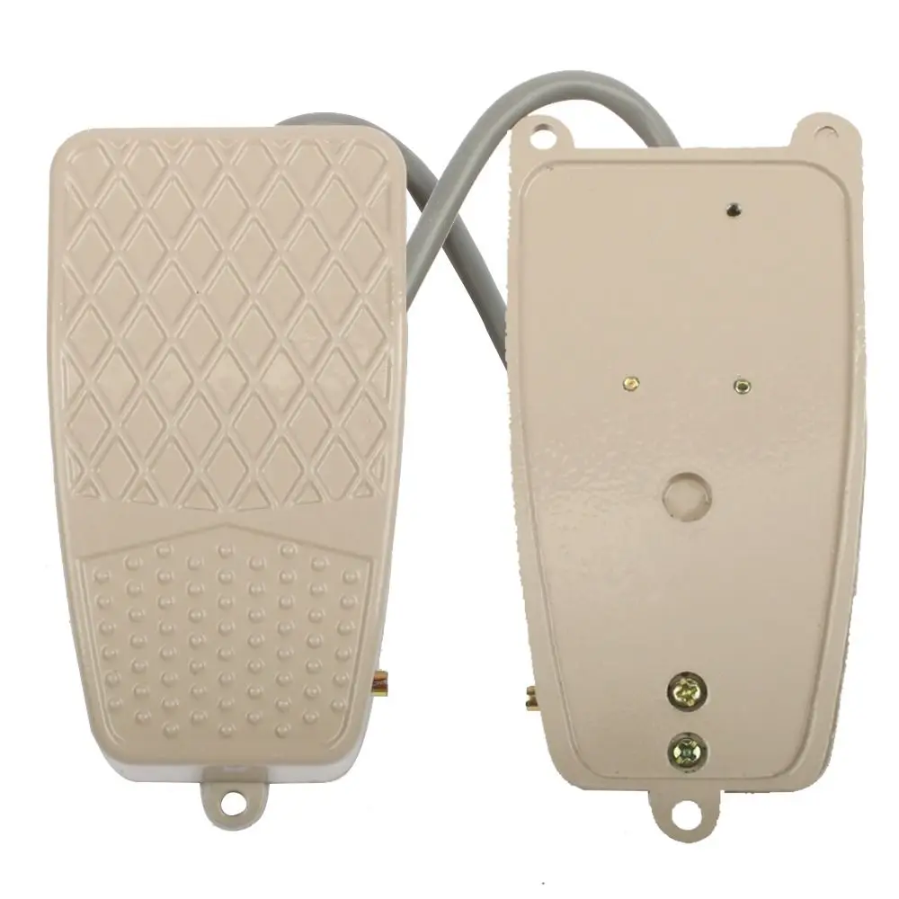 1Pcs EKW-5A-B FS-2 Foot Pedal Switch 5A AC250V Industrial Foot Switch SPDT Momentary Aluminum Alloy Momentary Foot Switch