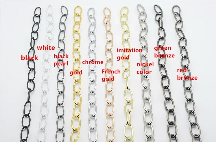 1m iron shape chain for Vintage Chandelier Ceiling rose Hanging Chain Pendant Lamp retro lamp holder lighting accessories