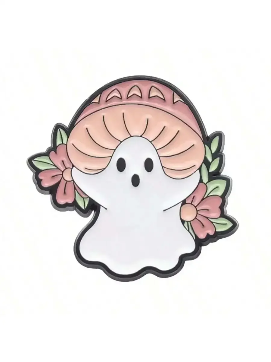 Cute Ghost Enamel Brooch Pin Set-Gothic Badges Pins for Women/Men Cartoon Boo Pumpkin Flying Spirit Enamel Pins