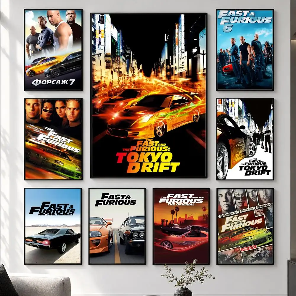 movie Fast & Furious Poster  HD Poster Simple Home Decoration Suitable for Living Room Bedroom Corridor Gift Giving