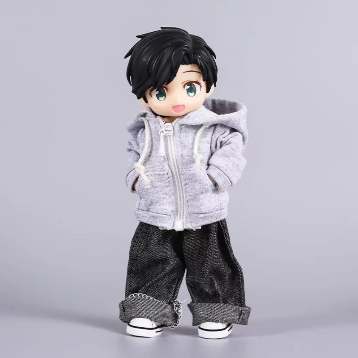 

Милая толстовка с капюшоном для кукол OB11, повседневная одежда для кукол BJD 1/12, аксессуары для кукол, подарок на день рождения, игрушки