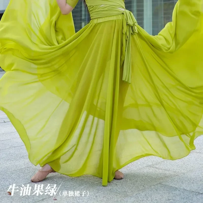 Fairy Oriental Dance Skirt Swing Belly-Dance Women Performance Outfit 720 1000 Degree Dance Costume Full Circle Maxi Skirt Red