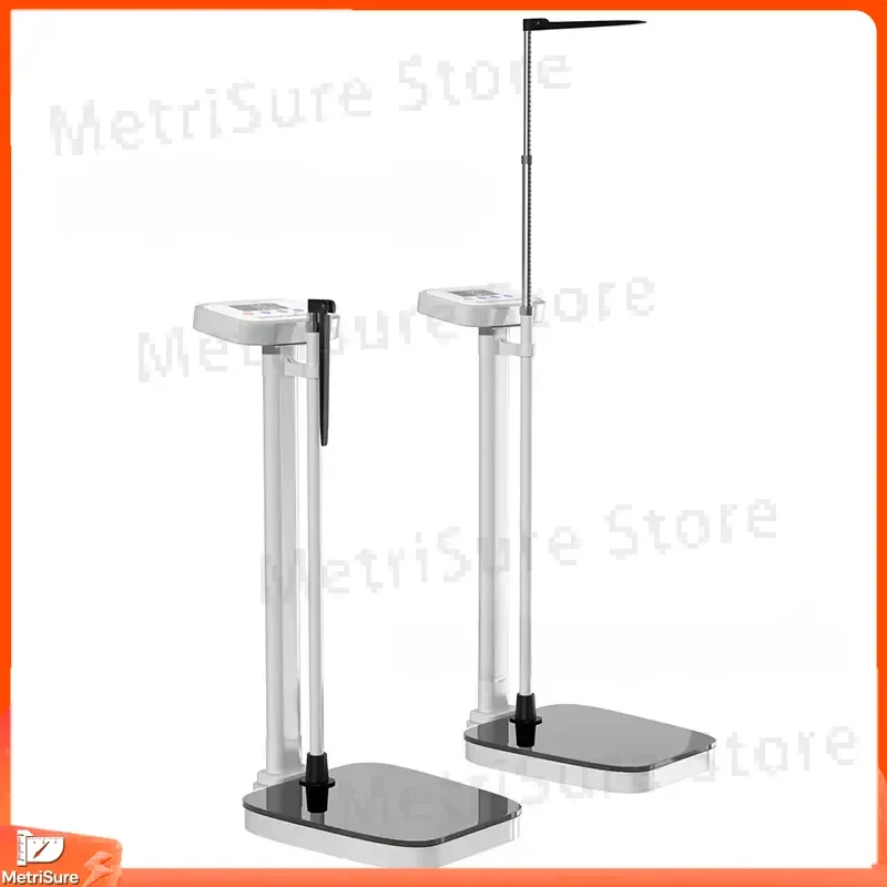 Digital Weight Scale 200 kg Capacity 190 cm Height Measuring Stadiometer BMI Body Mass Index Electronic Bathroom Floor Scale