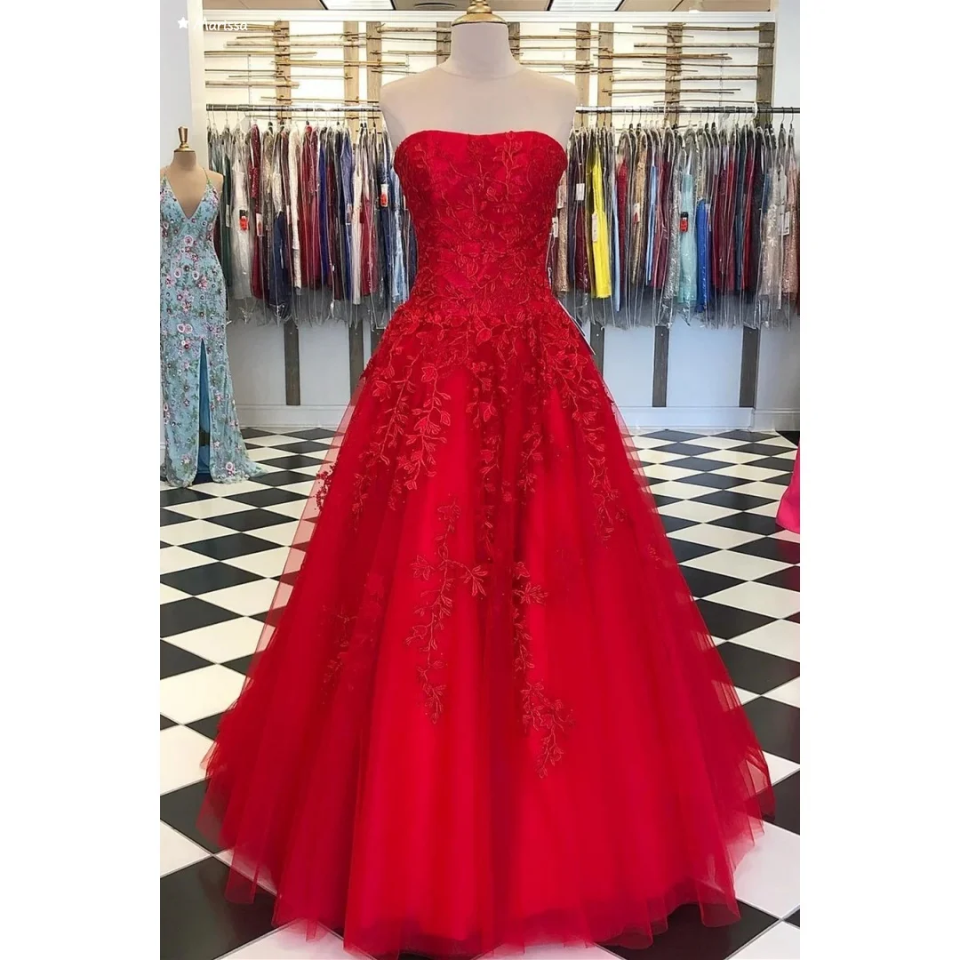 Marissa op maat gemaakte elegante damesjurken voor speciale gelegenheden geborduurd garen baljurken lijn een avondjurk off-shoulder