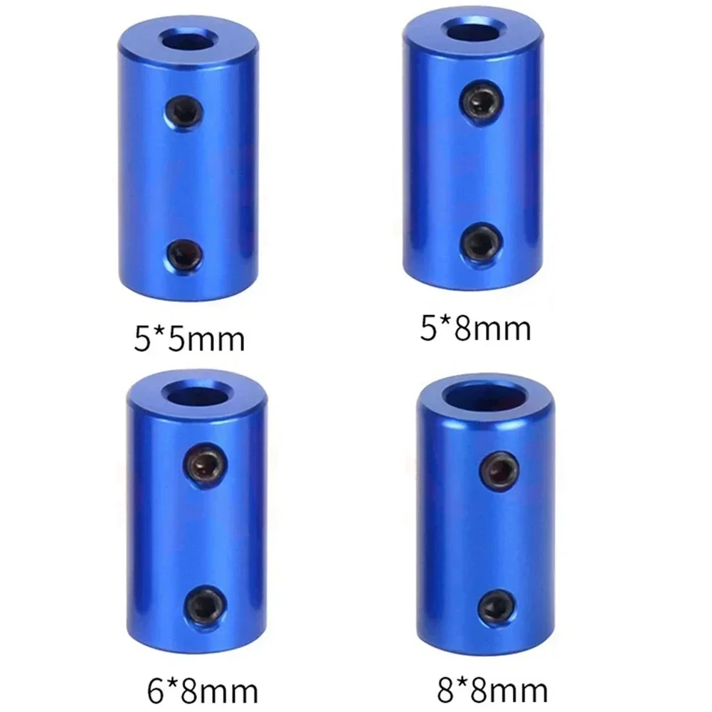 Acoplamiento de eje Flexible de aluminio, conector de Motor de acoplamiento de 5mm y 8mm, adaptador para impresoras 3D, acoplamientos de Motor, modelos de barcos, 2 uds.