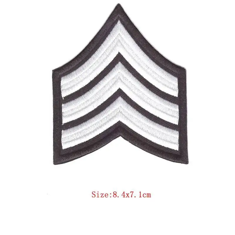Army Military Rank Medal Iron On Patches Sewing Embroidered Applique for Jacket Clothes Stickers Badge DIY Apparel Accessories view 2
