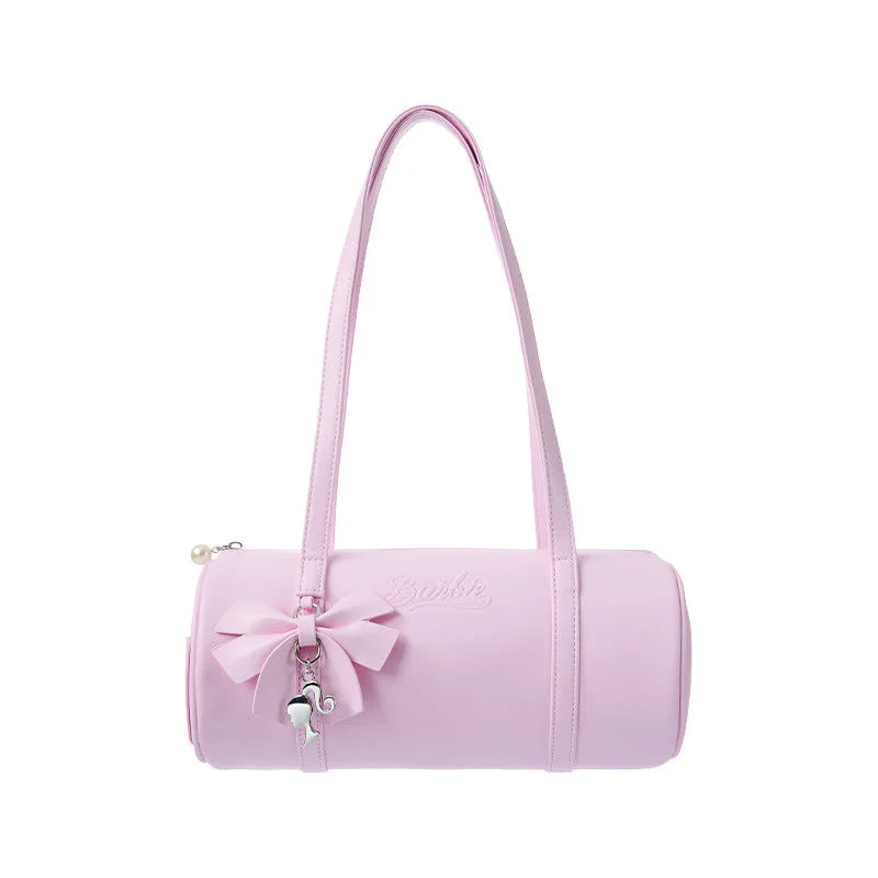 2025 Neue Barbie-inspirierte Prinzessin-Schultertasche mit hellrosa Schleife, elegante Geldbörse mit einem Riemen für Frauen und Mädchen, lässiges Party-Datumsgeschenk