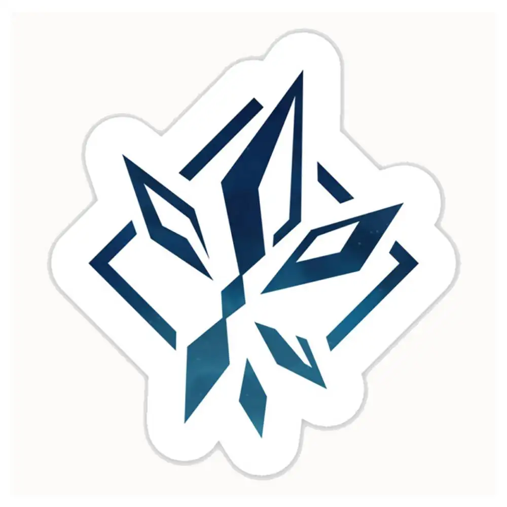 Genshin Impact Skirk Emblem Constellation Waterproof Stickers For Decorating Car Windows Motorcycles And Computers.