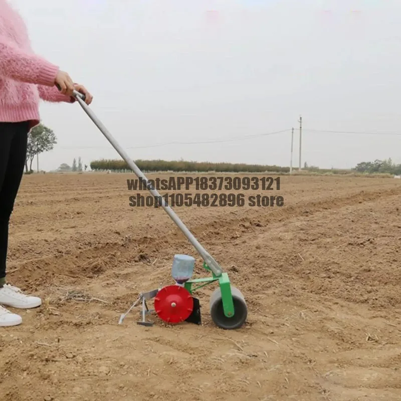 Hand Push Seeder Granule Seed Hand-Push Seeder Vegetable Cereal Rape Radish Onion Sowing Machine Garden Seeder Wear Resistant