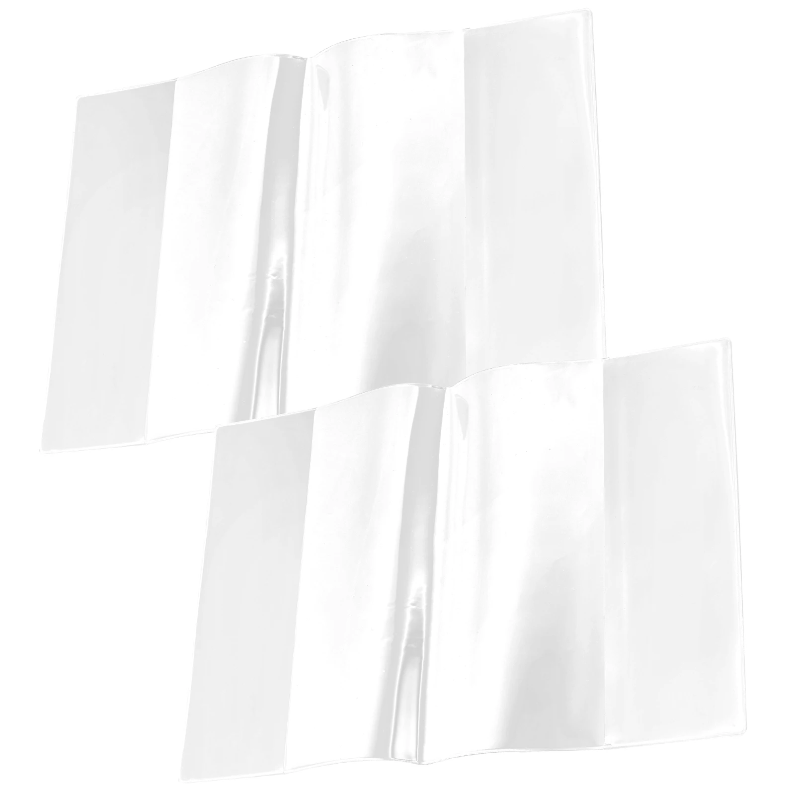 

2 Pcs Handbook Pvc Protective Cover Student Scrapbook Protectors Clear Film Plastic