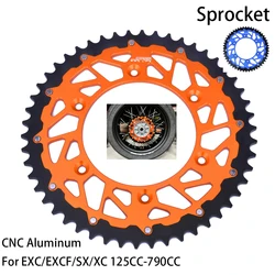 Motorcycle Rear Chain Sprocket For KTM 125- 690 125 200 250 350 400 450 525 530 560 600 620 690 Off Road Bike 1993-2016